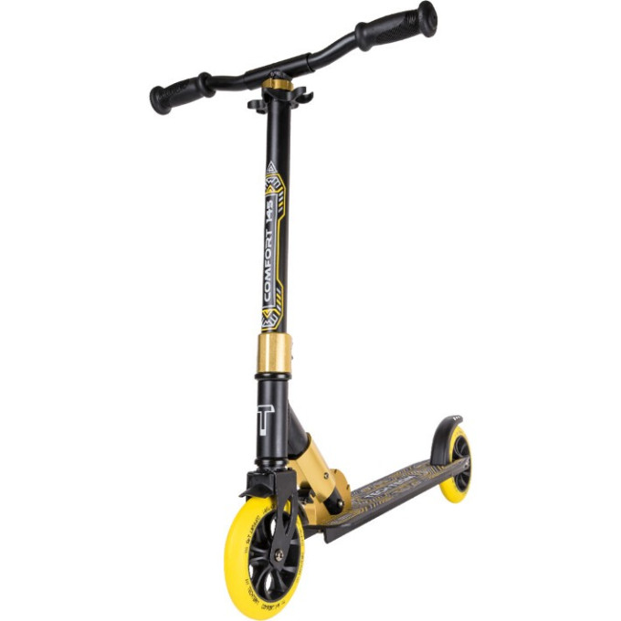 Самокат TECH TEAM COMFORT 145R black/yellow NN007555