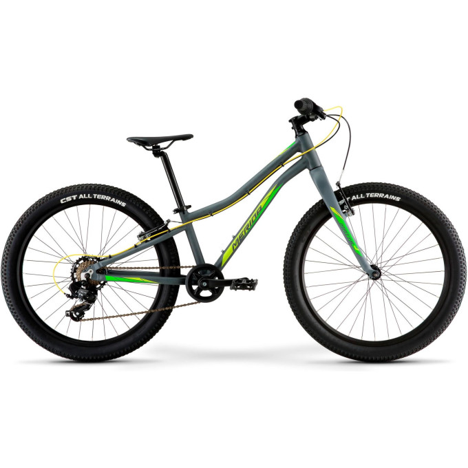 Велосипед '22 MERIDA MATTS J.24+ ECO Рама:One Size MattCoolGrey/GreenYellow NN009751